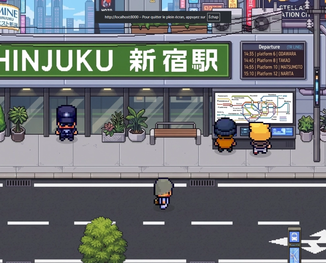 The reworked version of Shinjuku in NIHONGO DX7