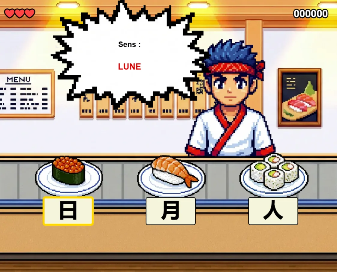 Kanji mini-game